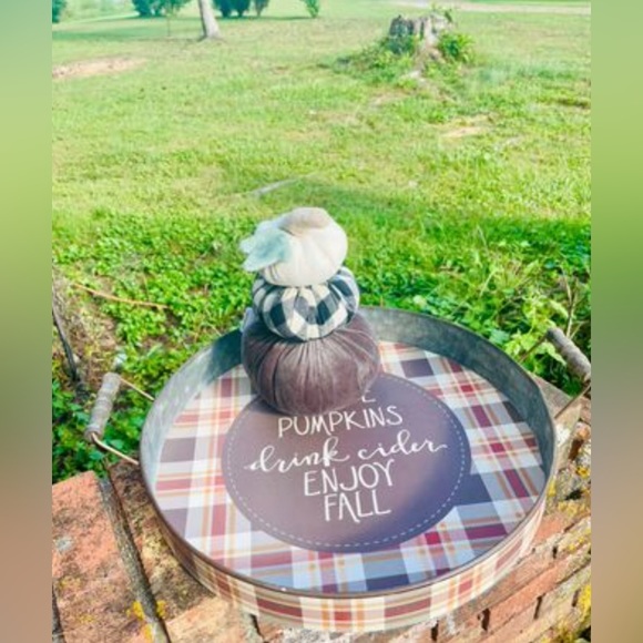 *Carve Pumpkins Galvanized Metal Tray - Picture 6 of 10